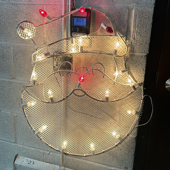 Vintage Santa face with c7 bulbs - Picture 3 of 4